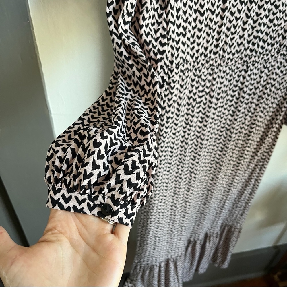 Whistles Abstract Heart Print Midi Dress - Picture 8 of 13